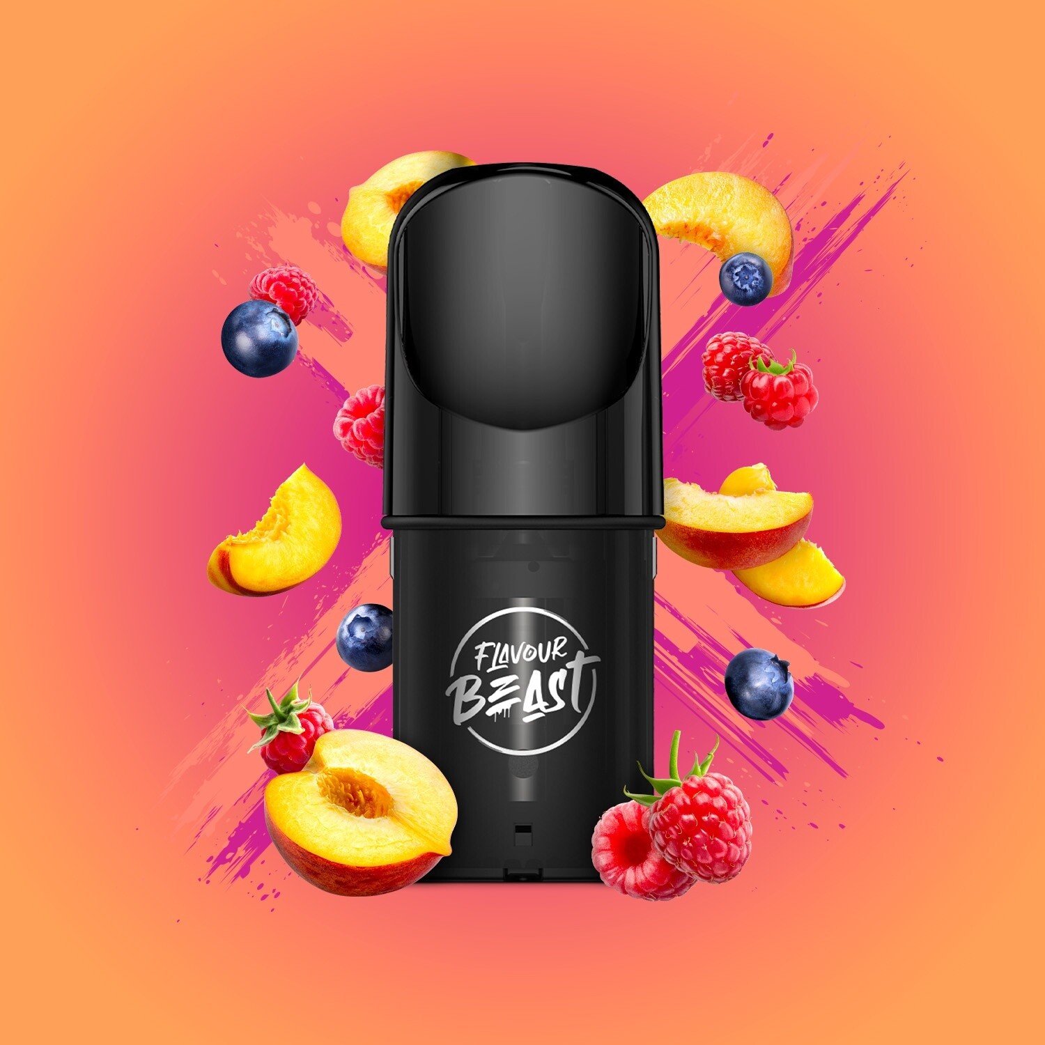 Pods Flavour beast packin peach berry pods