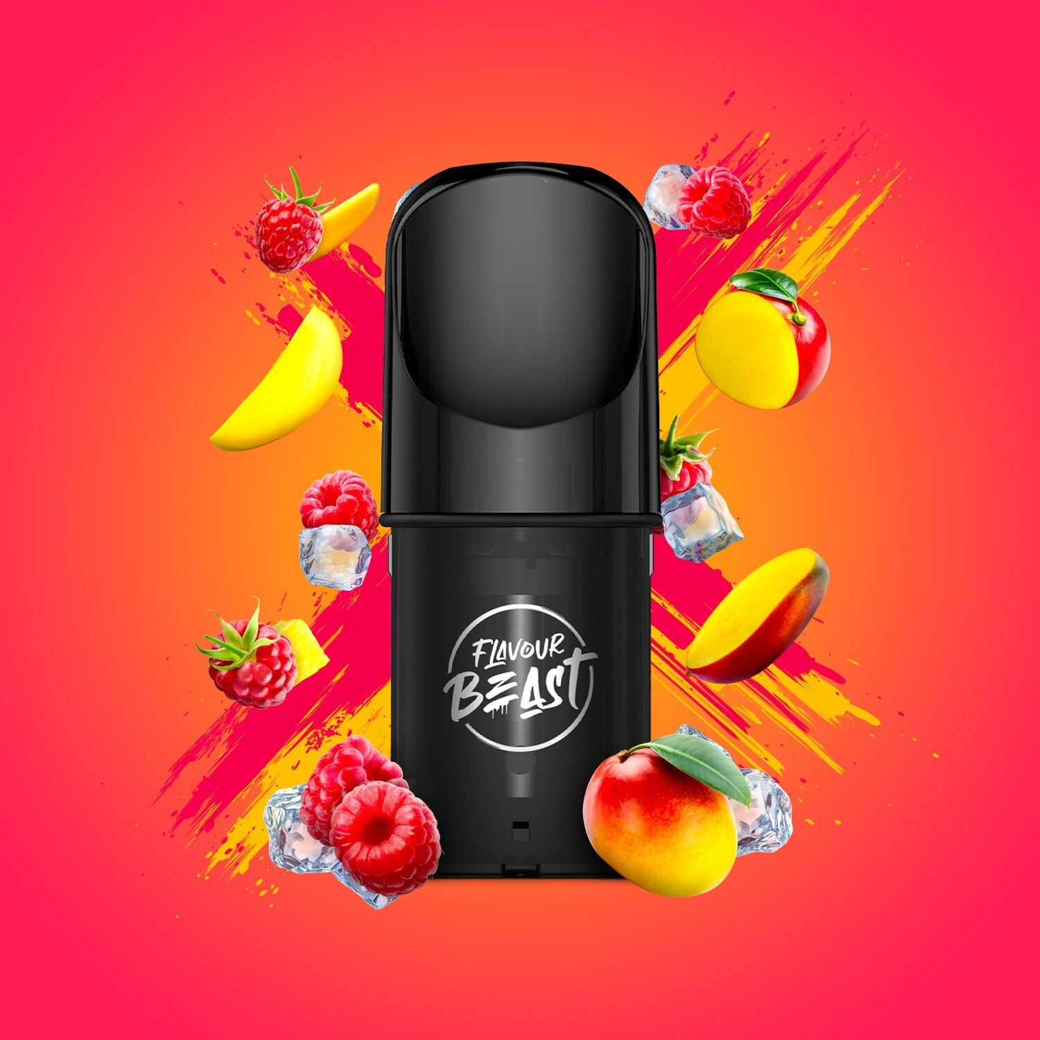 Pods Flavour beast ragin razz mango ice pod
