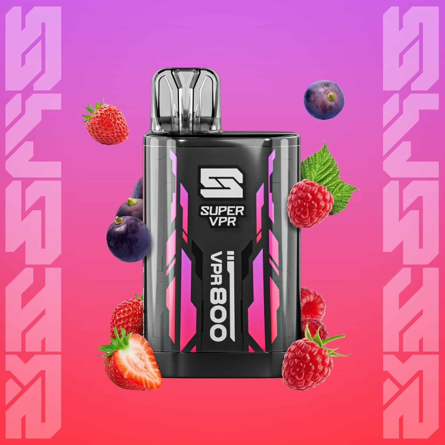 Disposable Device Super VPR 800 Strawberry Raspberry Grape