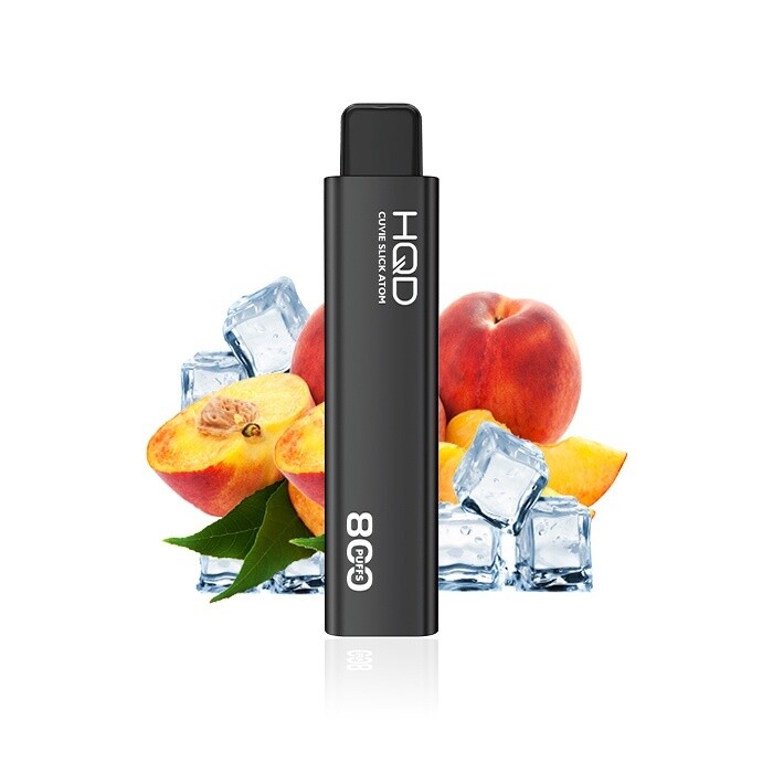 Disposable Device HQD cuvie slick atom Peach ice