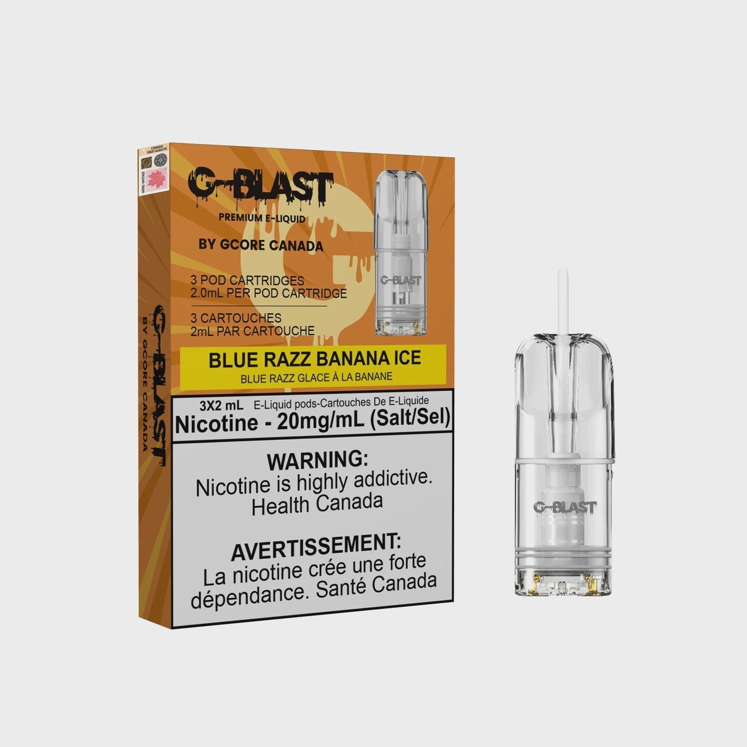 Pods G blast blue razz banana ice