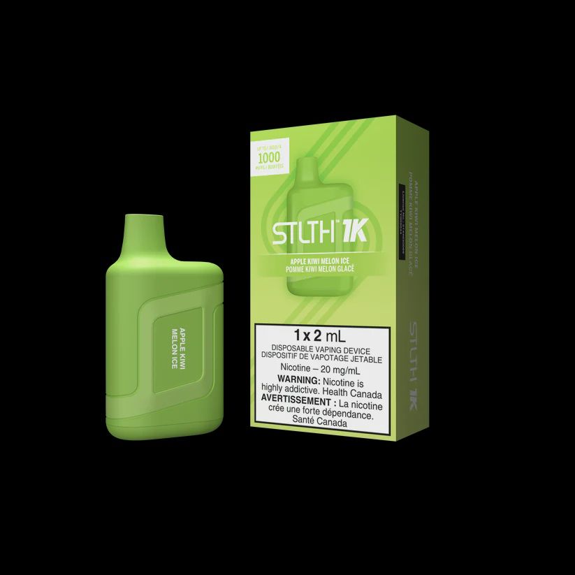 Disposable Device Stlth 1000 puff Apple Kiwi Melon ice