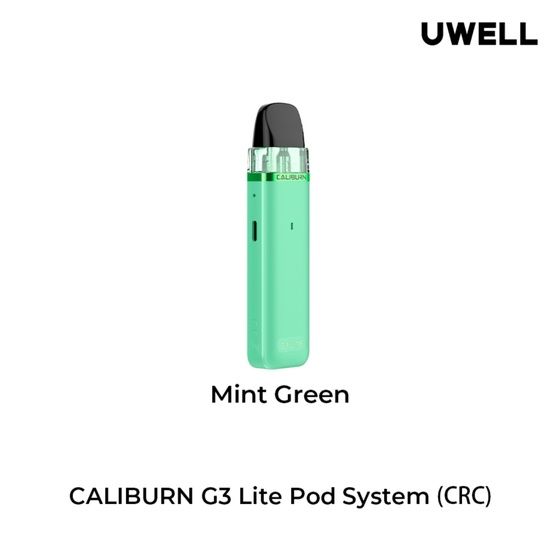 Vape Open Kit Uwell Caliburn G3 Lite Vaping Kit- Mint Green