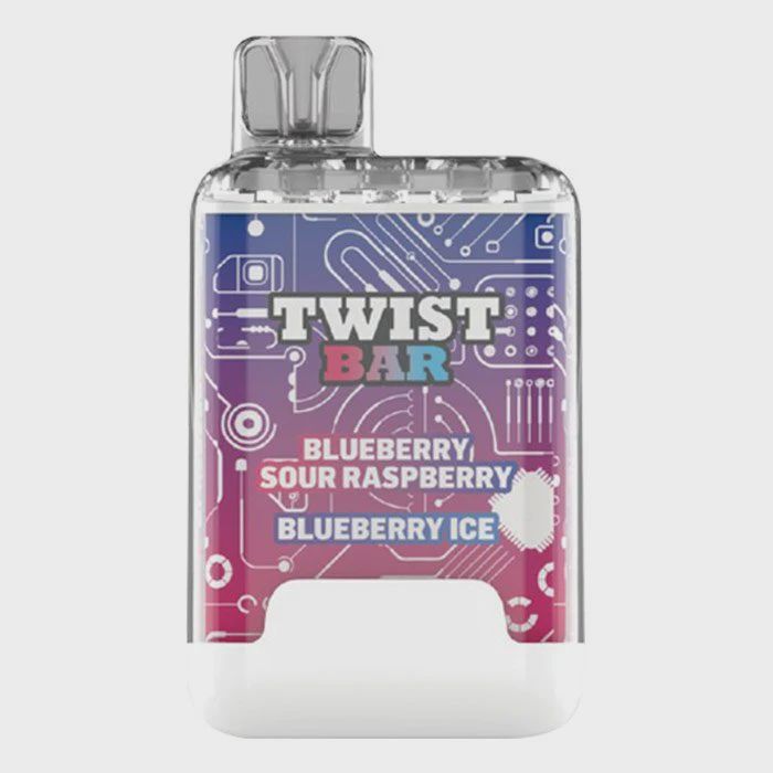 Disposable Device Twist Bar Blueberry Sour Rasberry and Blueberry Ice