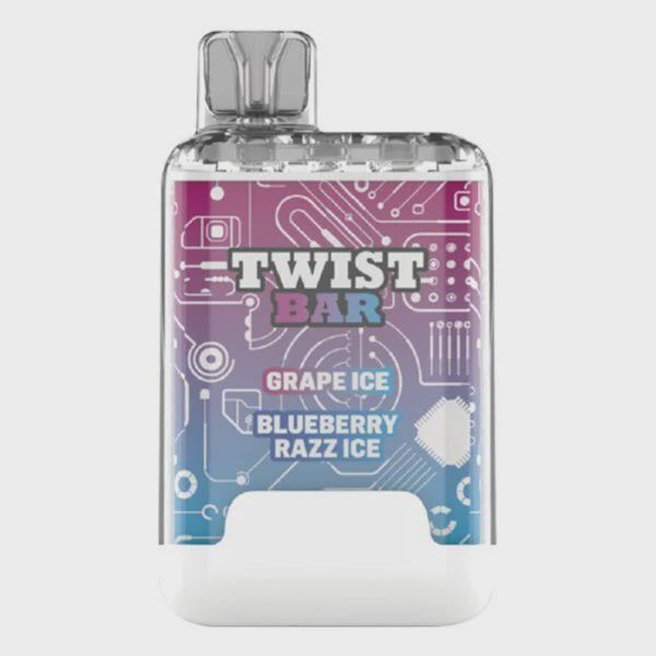 Disposable Device Twist Bar Grape ice and Bluenerry Razz ice