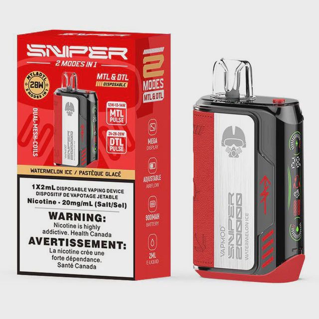 Disposable Device SNIPER MTL and DTL (Watermelon ice)