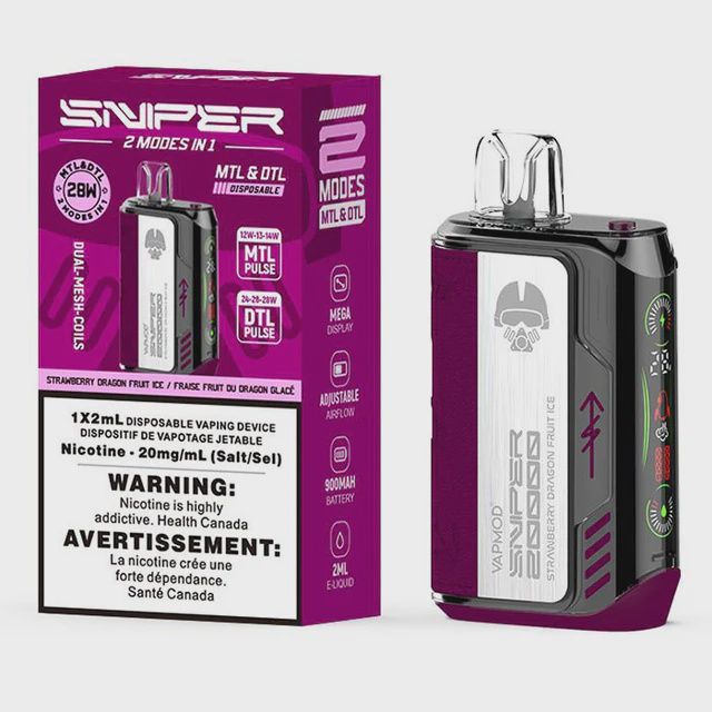 Disposable Device SNIPER MTL and DTL (Strawberry dargon fruit ice)