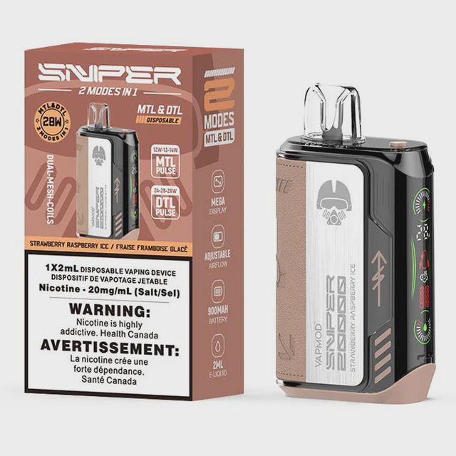 Disposable Device SNIPER MTL and DTL (Strawberry raspberry ice)