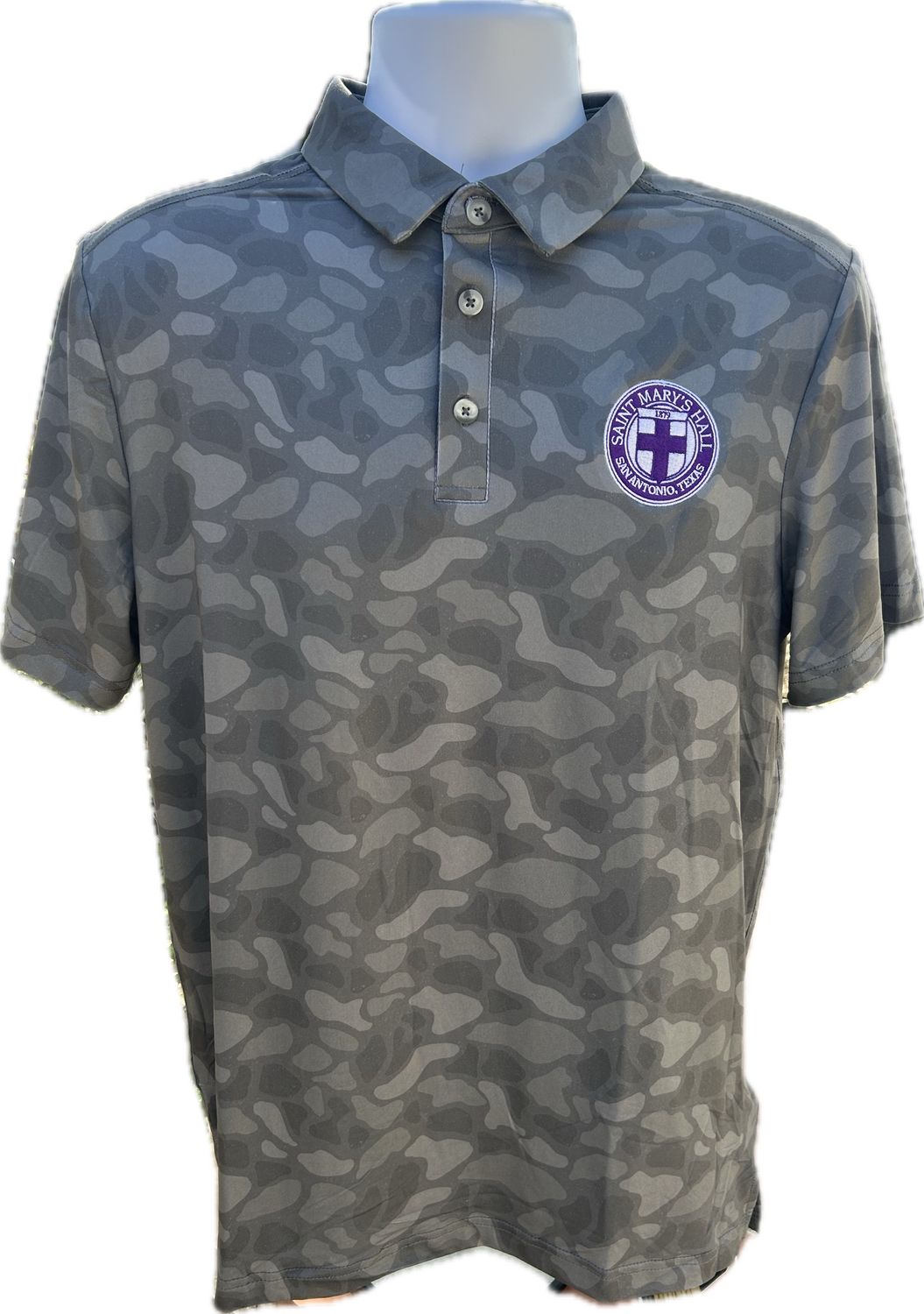 Burlebo Performance Polo Stone Camo, Size: Small