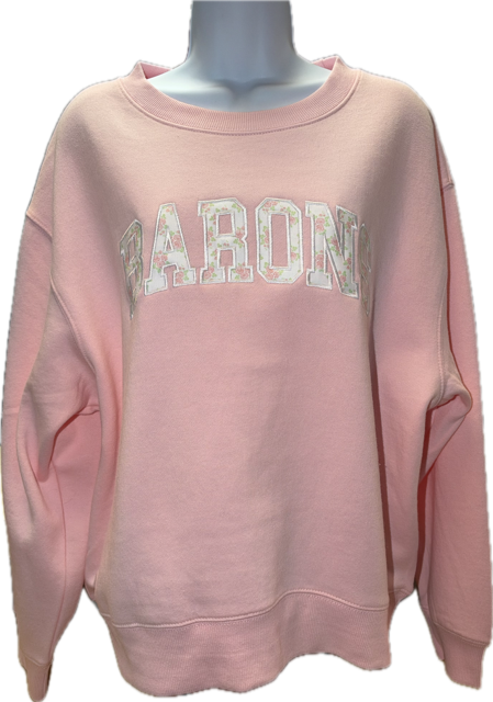 Baby Pink Floral Sweatshirt