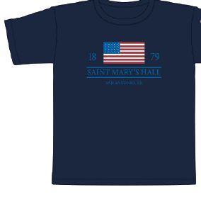 American Flag Youth Navy Dry Fit