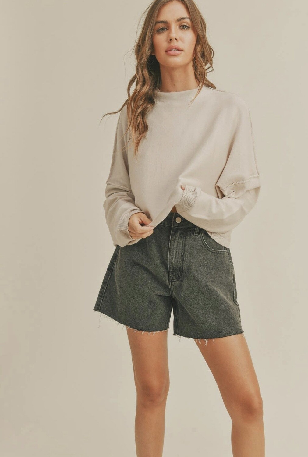 Turtle Neck Soft Sweater Top
