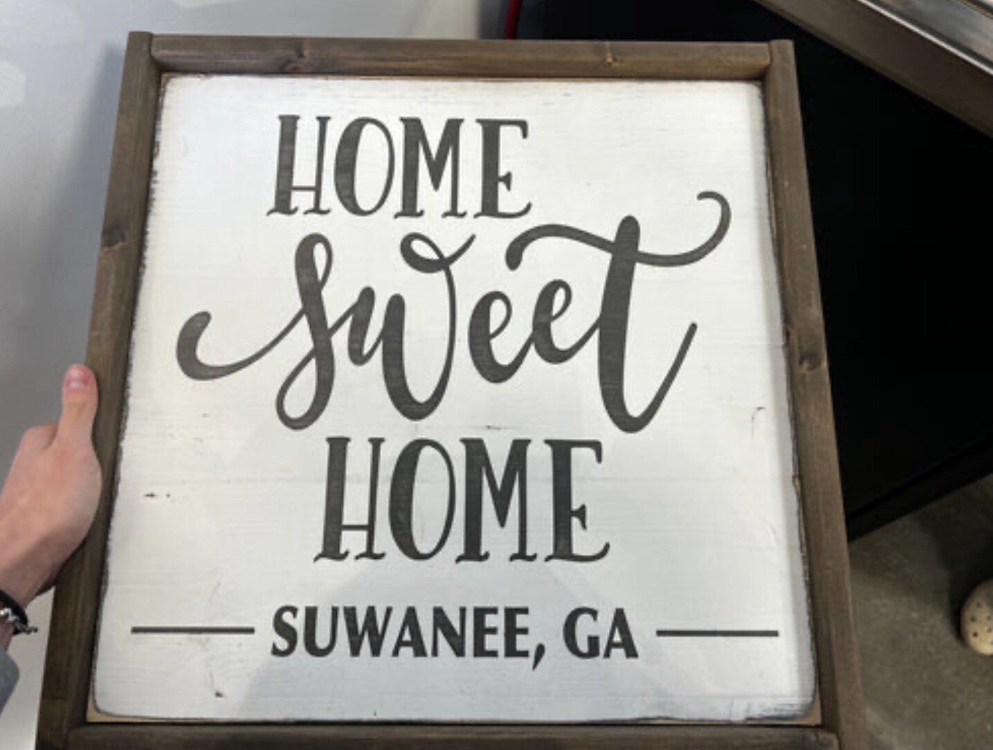 Home Sweet Home Square Framed Sign 16x16