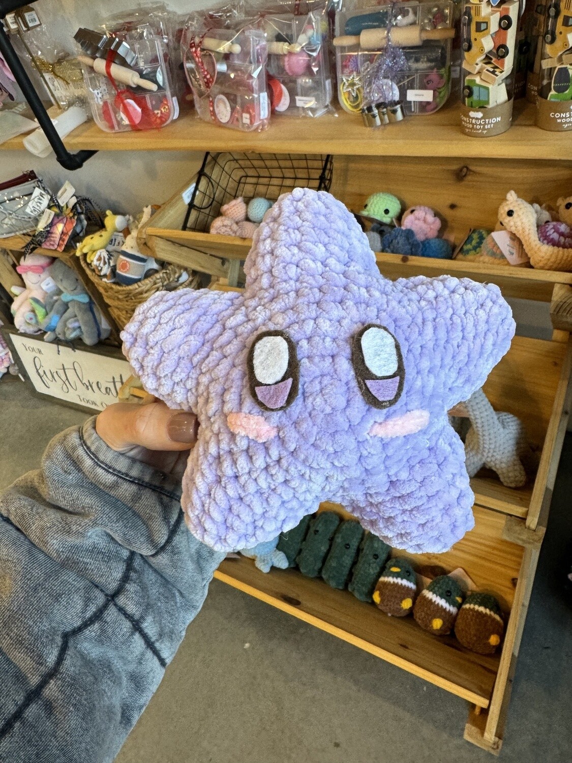 Lavender Star Crochet Plushie