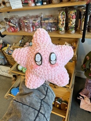 Light Pink Star Crochet Plushie