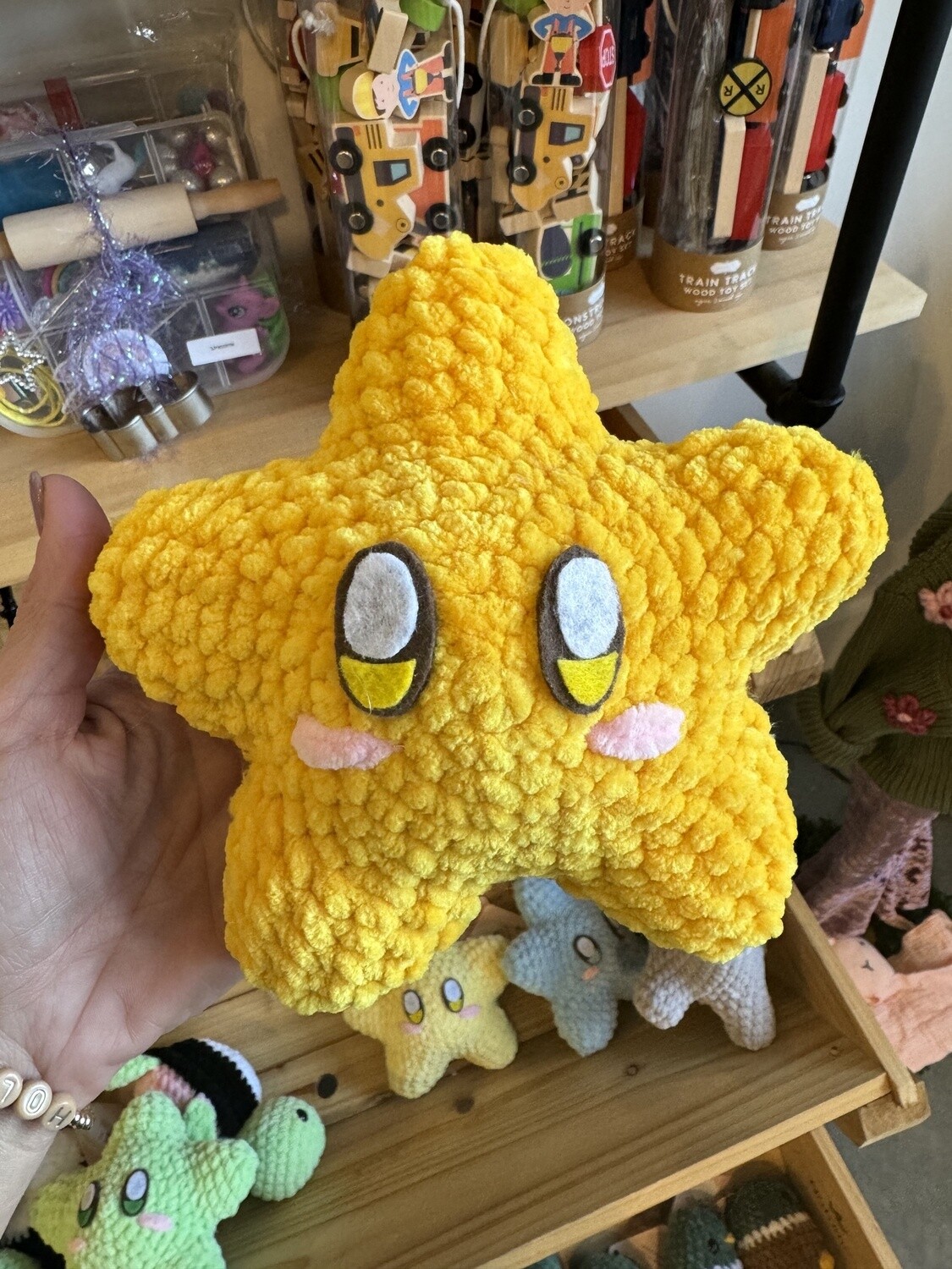Gold Star Crochet Plushie
