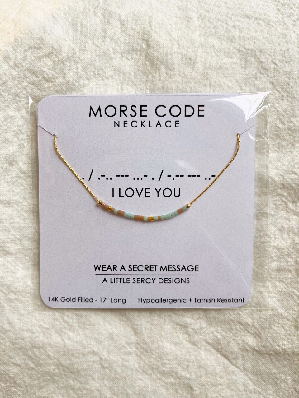 I Love You Necklace - Gold Filled