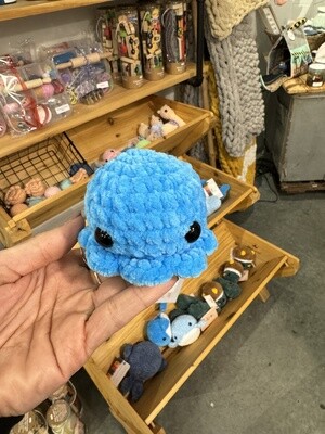 Blue Fuzzy Mini Octo