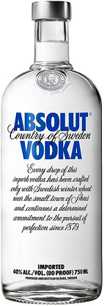 Absolut Vodka (Liter Size Bottle) 1L