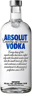 Absolut Vodka (Liter Size Bottle) 1L