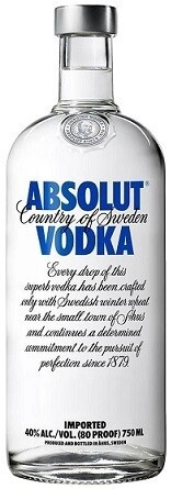 Absolut Vodka (Pint Size Bottle) 375ml