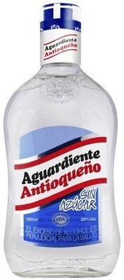 Aguardiente Antioqueno Sin Azucar 750ml