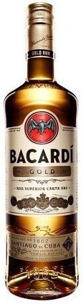 BACARDI GOLD RUM (Liter Size Bottle) 1L