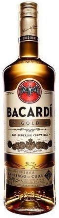 Bacardi Gold Rum (Half Pint Bottle) 200ml