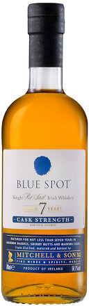 Blue Spot Single Pot Still Irish Whiskey Aged 7 Years Cask Strength 750ml