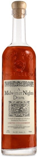 High West A Midwinter Night&#39;s Dram Act 12 Scene 7 750ml