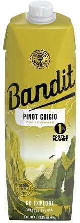 Bandit Pinot Grigio (Liter Size Tetra Pak) 1L