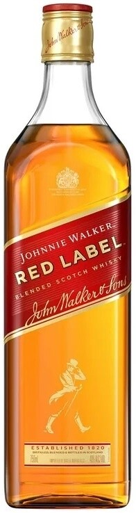 Johnnie Walker Red Label Blended Scotch Whisky (Pint Size Bottle) 375ml