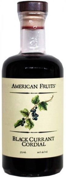 American Fruits Black Currant Cordial (Pint Size Bottle) 375ml