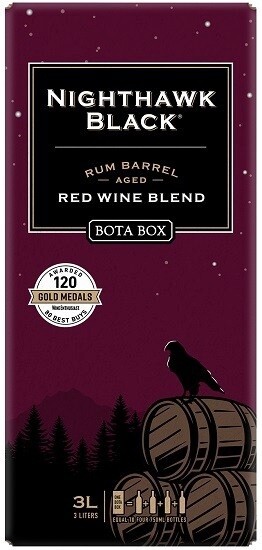 Bota Box Nighthawk Black Rum Barrel Aged Red Wine Blend (3 Liter Box) 3L