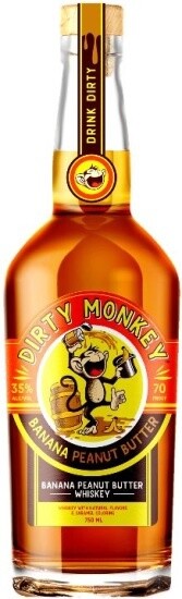 Dirty Monkey Banana Peanut Butter Whiskey (Mini Bottle) 50ml