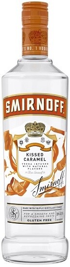 Smirnoff Kissed Caramel Vodka (Mini Bottle) 50ml