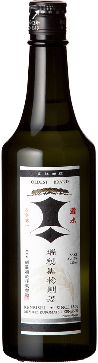 Kenbishi Mizuho Kuromatsu Yamahai Sake 720ml
