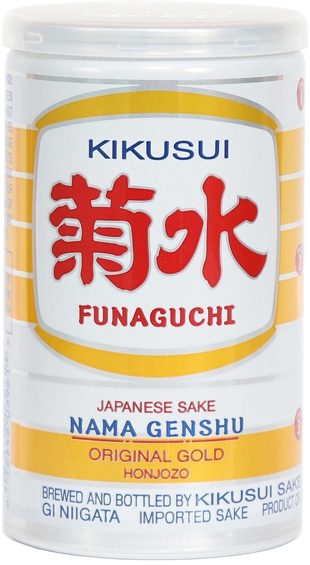 Kikusui Funaguchi Nama Genshu Honjozo Sake (200ml Can)