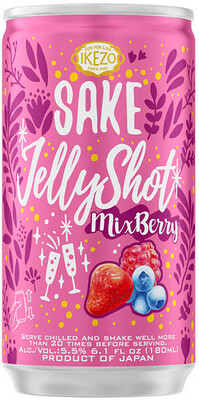 Ozeki Ikezo Sparkling Jelly Sake Mix Berry (180ml can)