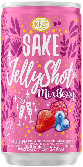 Ozeki Ikezo Sparkling Jelly Sake Mix Berry (180ml can)