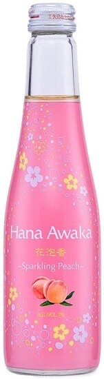 Ozeki Hana Awaka Sparkling Peach Sake (Small Format Bottle) 250ml