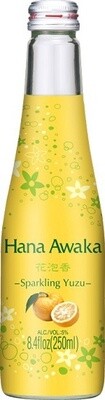 Ozeki Hana Awaka Sparkling Yuzu Sake (Small Format Bottle) 250ml