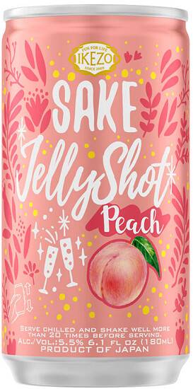 Ozeki Ikezo Sparkling Jelly Sake Peach (180ml can)