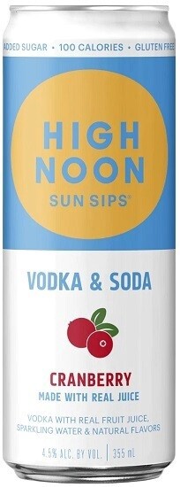 High Noon Cranberry Vodka Seltzer (12oz can)