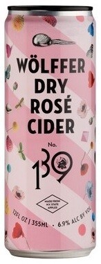 Wolffer No. 139 Dry Rosé Cider (12oz can)