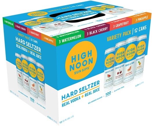 High Noon Variety Pack Vodka Seltzer (12 pack 12oz cans)