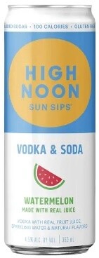 High Noon Watermelon Vodka Seltzer (12oz can)