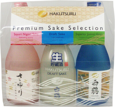 Hakutsuru Premium Sake Selection (3 pack 300ml bottles)