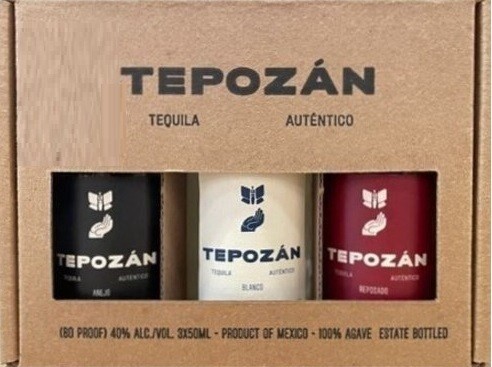 TEPOZAN TEQUILA MINI COMBO 3PK (Mini Bottle) 50ML