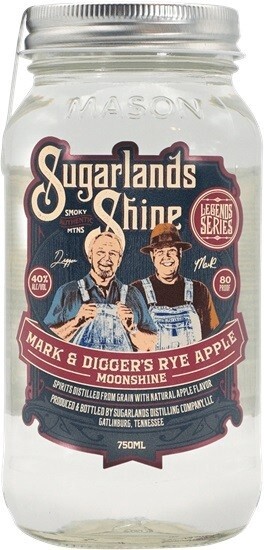 Sugarlands Shine Rye Apple Moonshine 750ml
